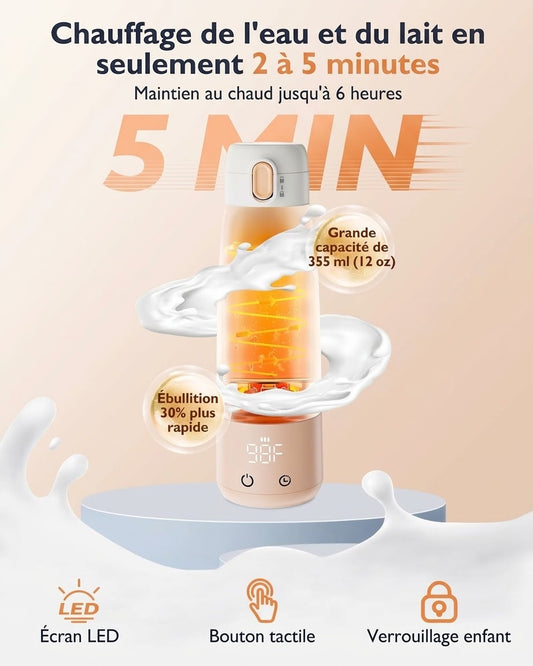 HORIGEN chauffe lait et eau portable