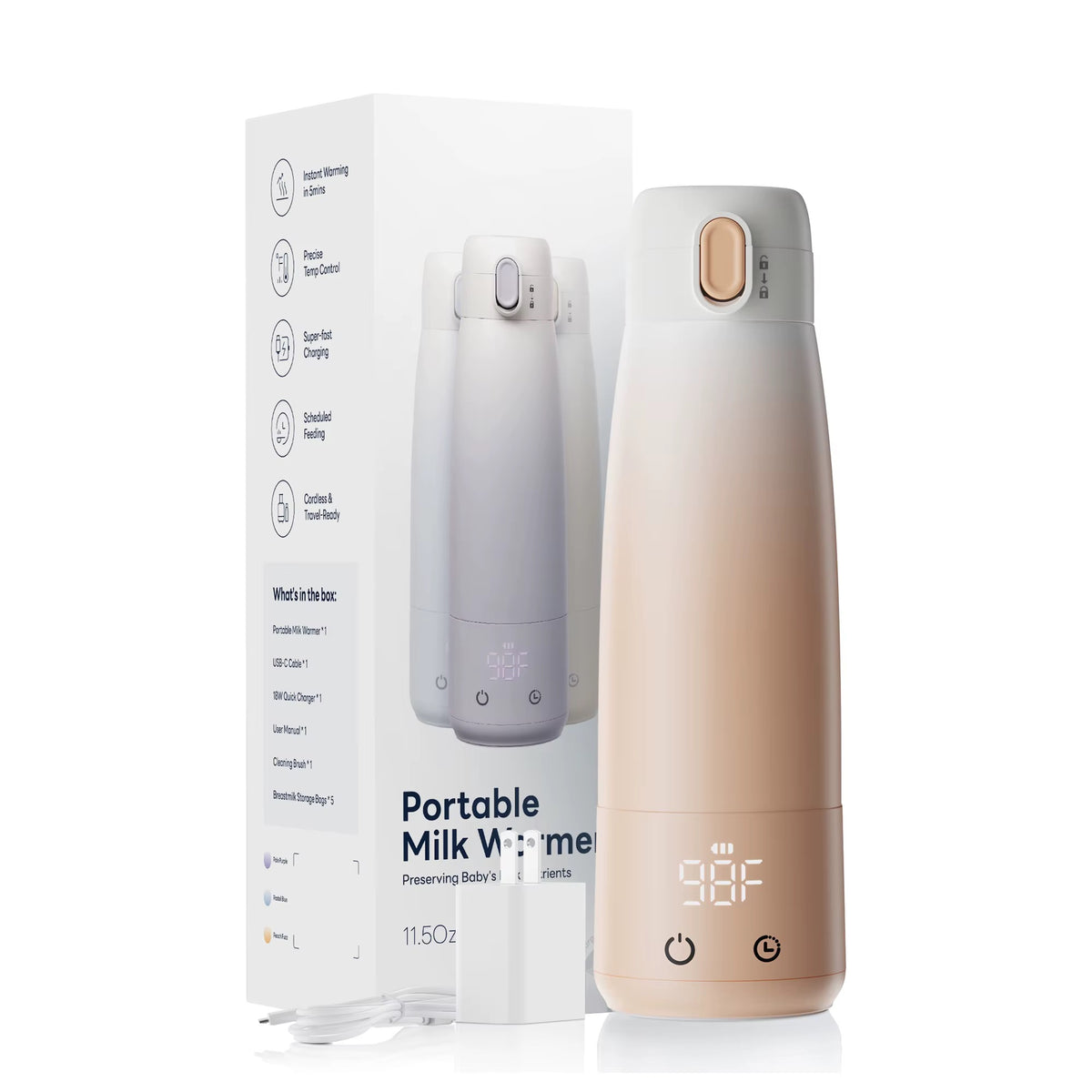 HORIGEN chauffe lait et eau portable